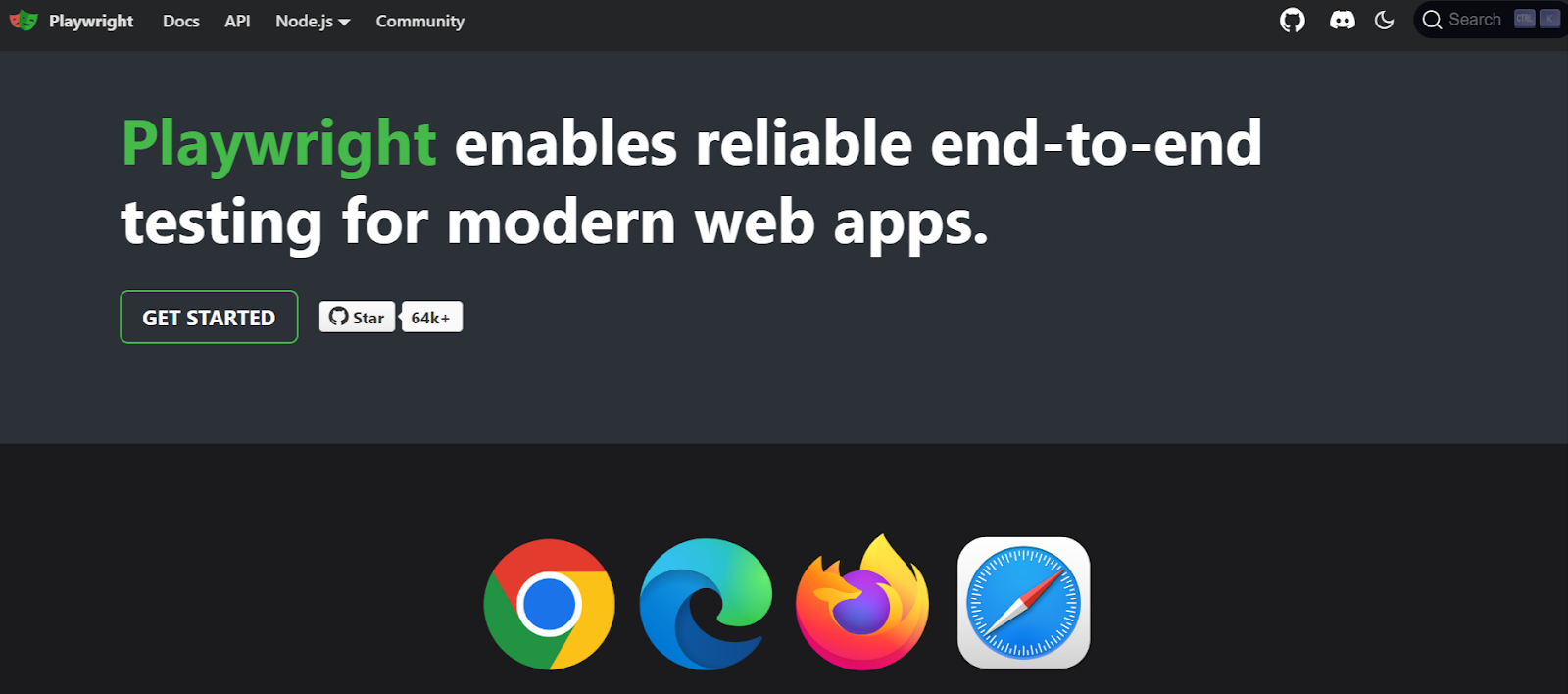 Playwright browser automation testing tool